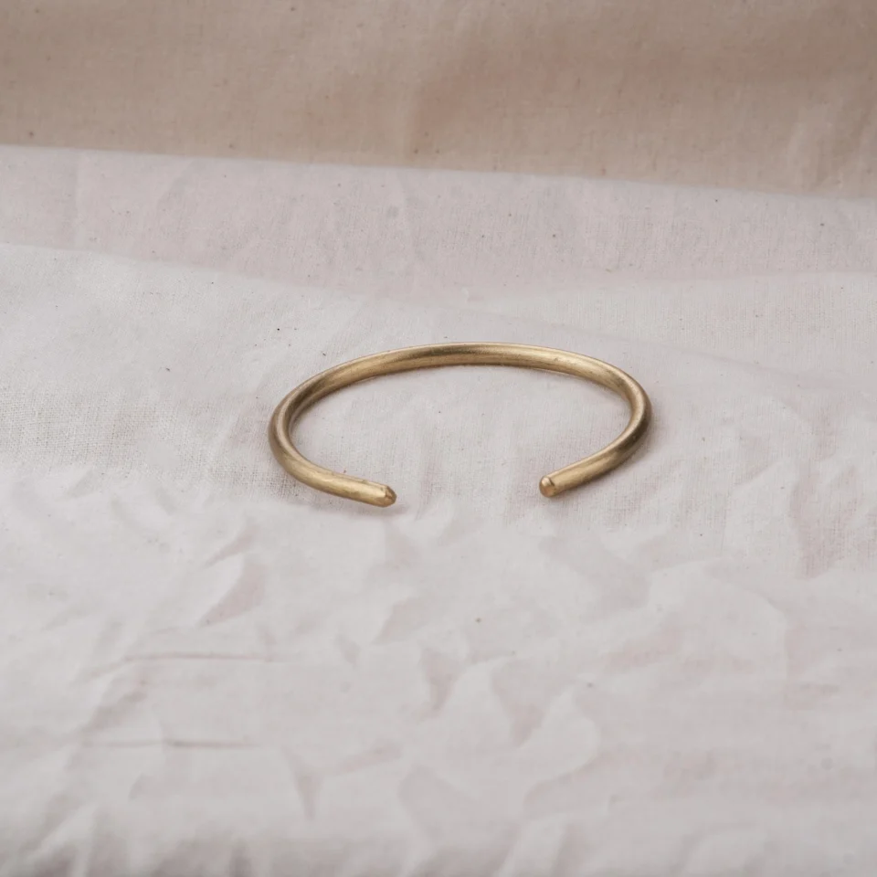 Vòng tay trơn vàng-3